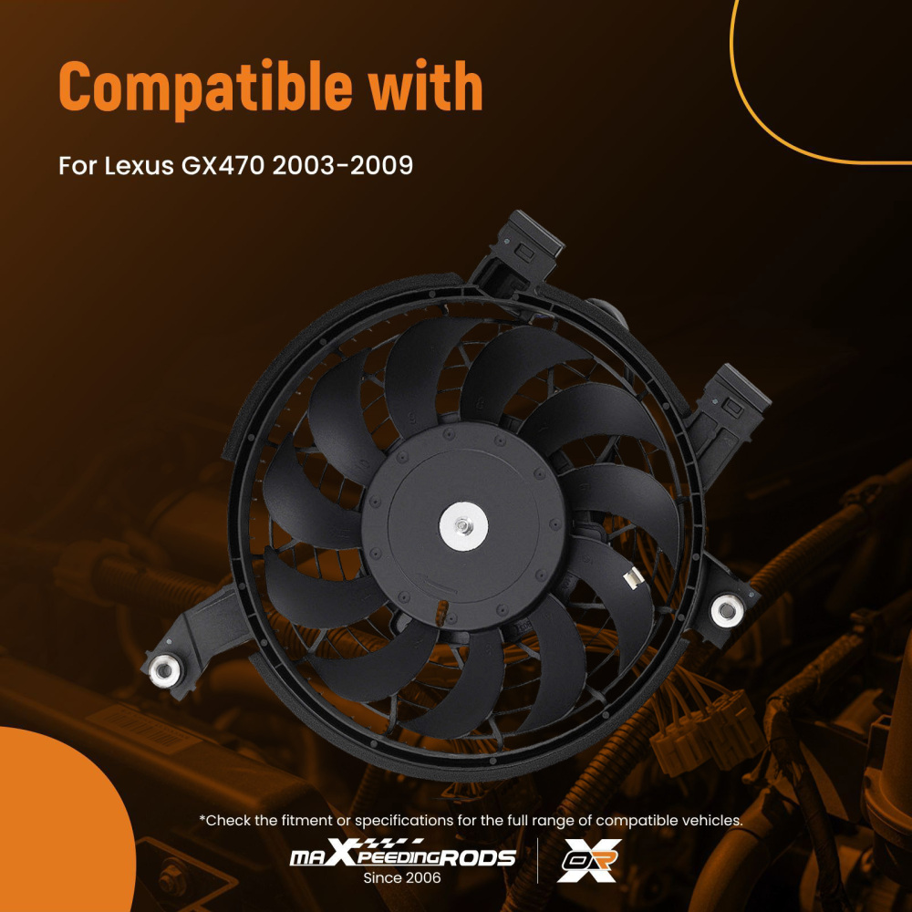 Cooling Fan compatible for Lexus GX470 2003-2009 8859060060 8859060040 8859060050 LX3120104