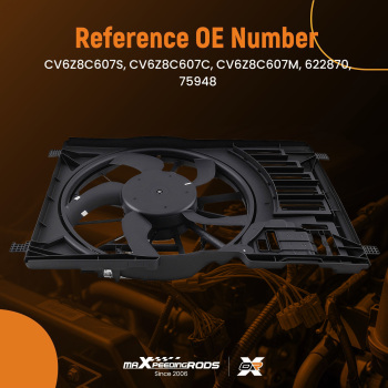 Cooling Fan compatible for Ford Escape L4 2.0L 13-16 CV6Z8C607M 621040 75948 CV6Z8C607S