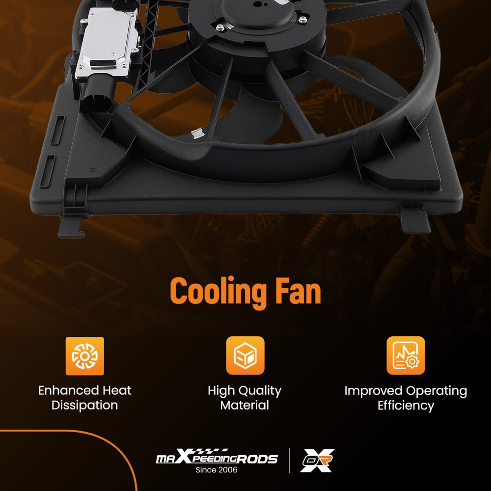 Cooling Fan compatible for Ford Escape L4 2.0L 13-16 CV6Z8C607M 621040 75948 CV6Z8C607S