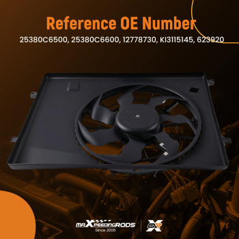 Cooling Fan compatible for Kia Sorento L4 2.4L / V6 3.3L 16-2020 25380C6500 25380C6600