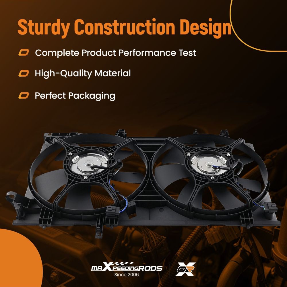 Cooling Fan Assembly compatible for Subaru Forester H4 2.5L 2004-2008 45121FE001 45122SA000