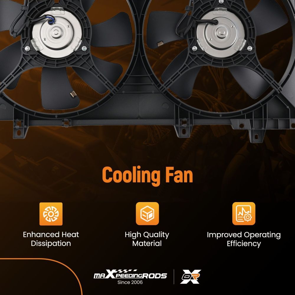 Cooling Fan Assembly compatible for Subaru Forester H4 2.5L 2004-2008 45121FE001 45122SA000