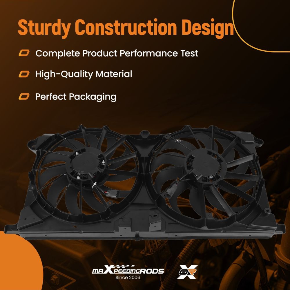 Radiator Cooling Fan compatible for Ford Expedition/F-150/Lobo 621542 FL3Z8C607A FL3Z8C607C