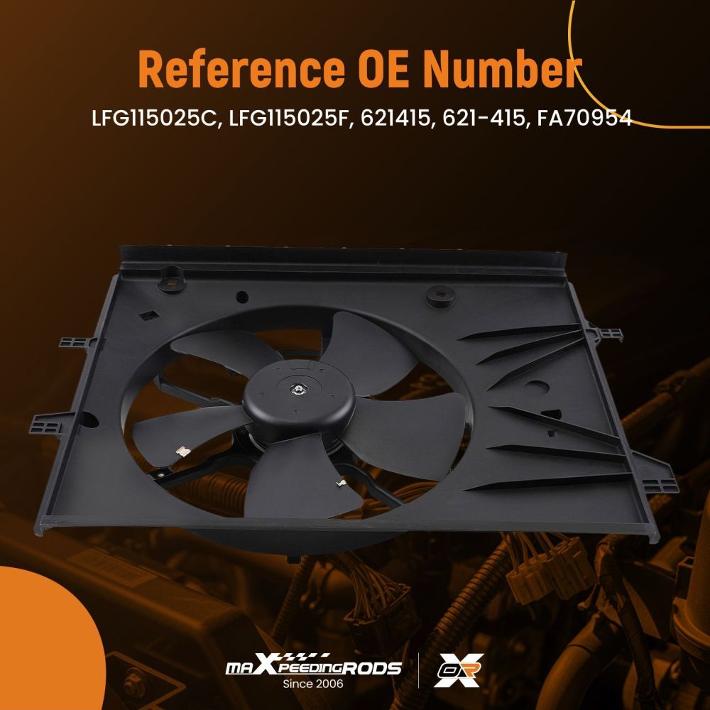 Electric Radiator Cooling Fan compatible for Mazda MX-5 Miata L4 2.0 2006-2015 LFG115025C