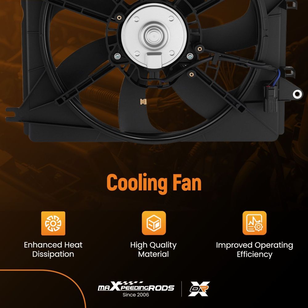 Electric Radiator Cooling Fan compatible for Mazda MX-5 Miata L4 2.0 2006-2015 LFG115025C