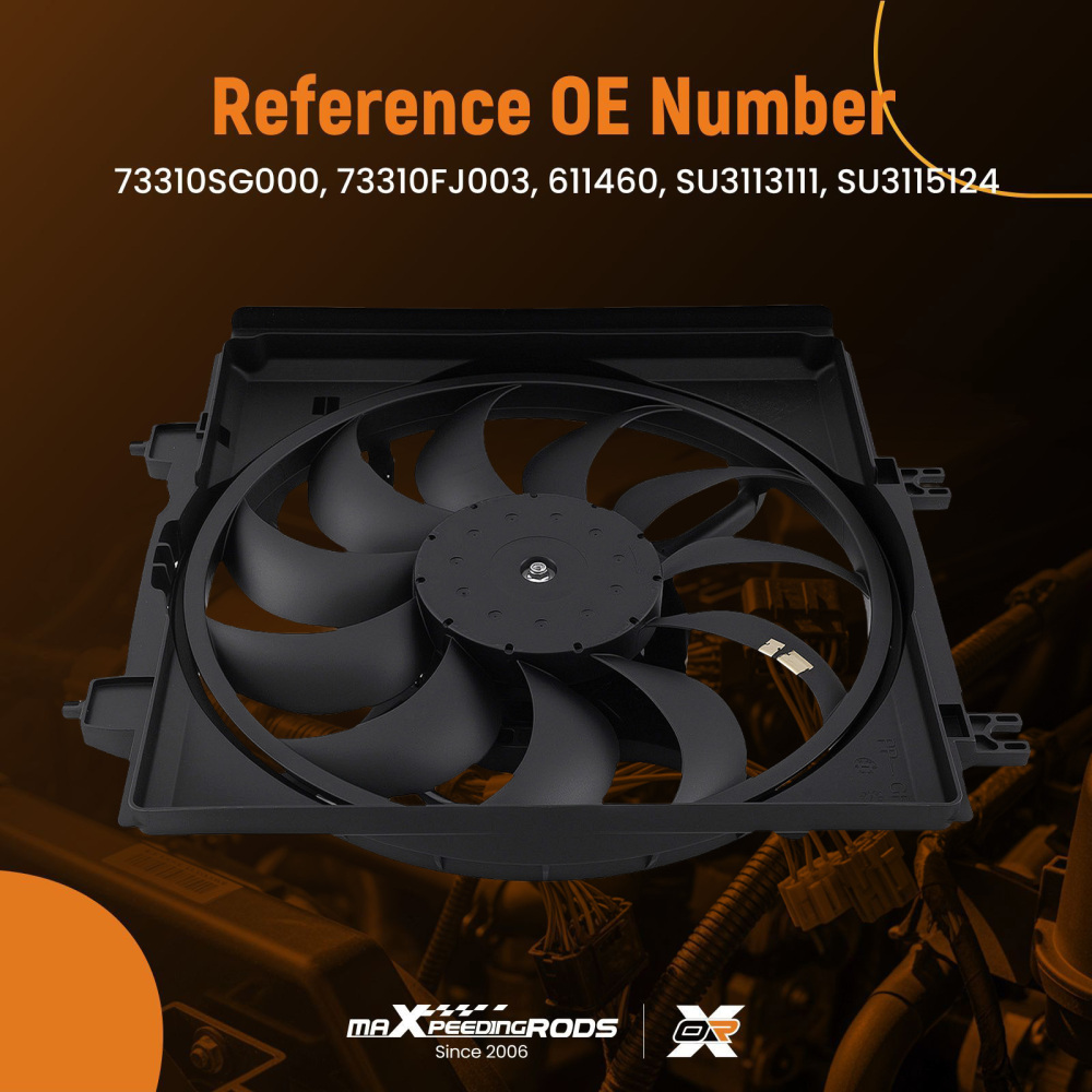 Electric Radiator Cooling Fan compatible for Subaru Forester/WRX 2.0L/2.5L 14-21 73310SG000