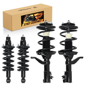 4pcs Front Rear Complete Struts Coil Springs Assembly for 2002-2006 compatible for Honda CR-V