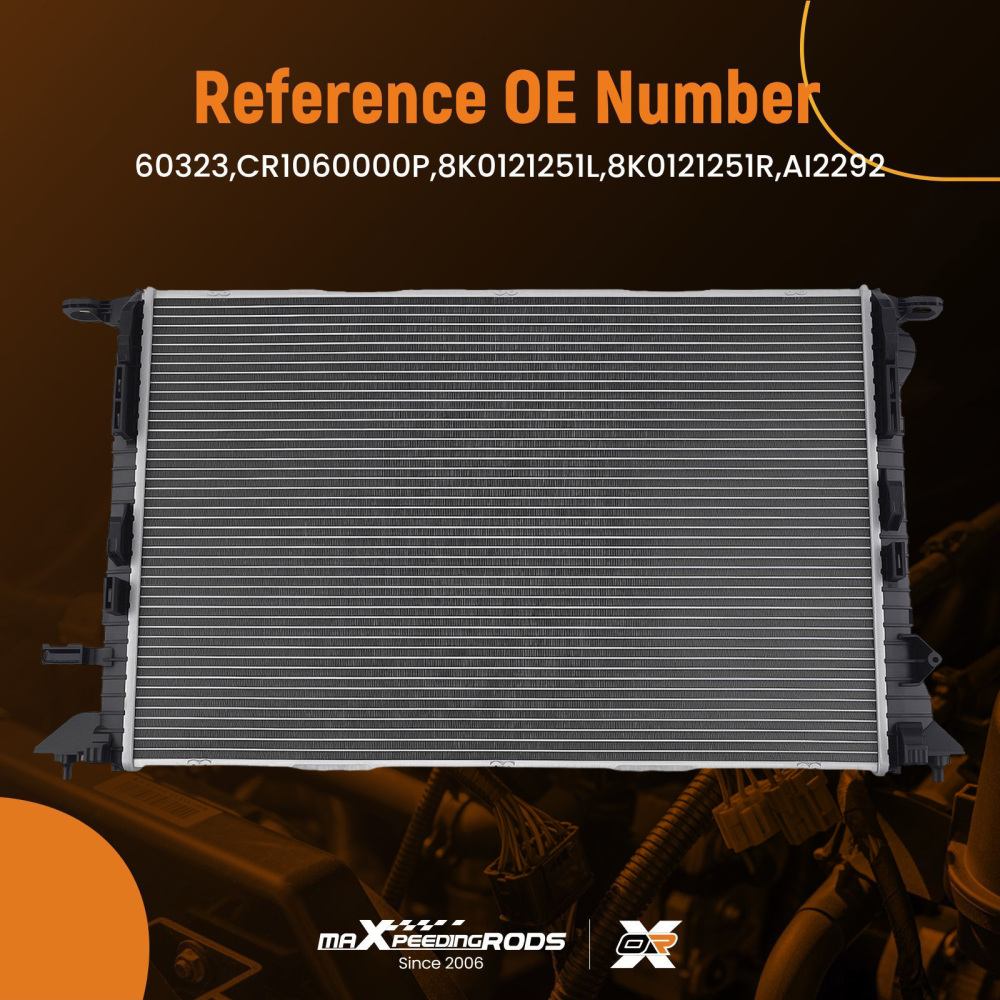 Aluminum Core Radiator compatible for Audi A4 A5 Q5 1.8L 2.0L 2007-2015 8K0121251R