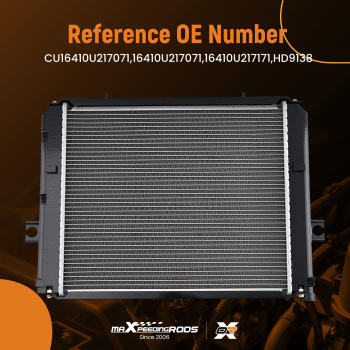 1.33 Inlet Radiator compatible for Toyota Forklift 7FGU25/7FGU30/7FGU32 HD9138 Cross Flow