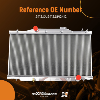 Cooling Performance Radiator compatible for Acura RSX Manual 2002-2006 2412 2 Row