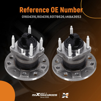 2x wheel hub wheel bearing kit rear axle for Opel Zafira/Zafira FamilyB A05 2005-2015