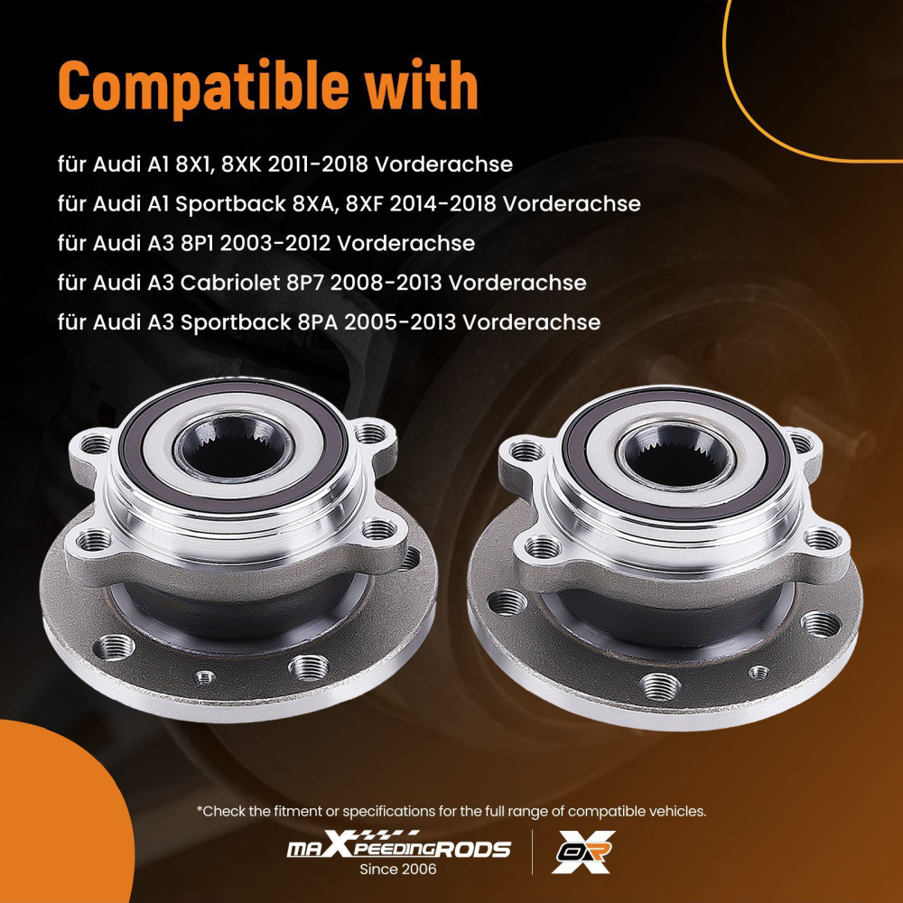 Mozzo Ruota Set fit for VW Jetta Passat Golf Plus 2004 2005-2023 VKBA6623