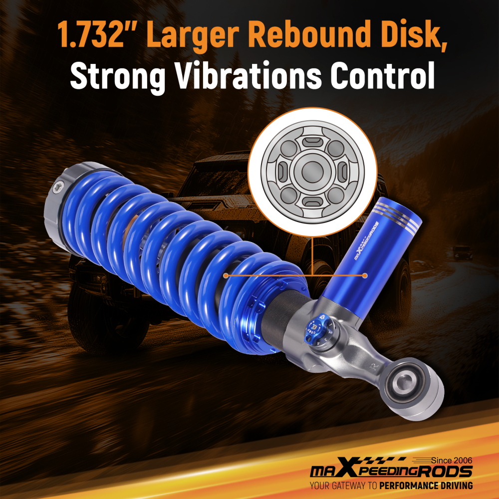 Adjustable Coilover Remote Front Shock Kit compatible for Ford Ranger 2011-2018 Adj. Height