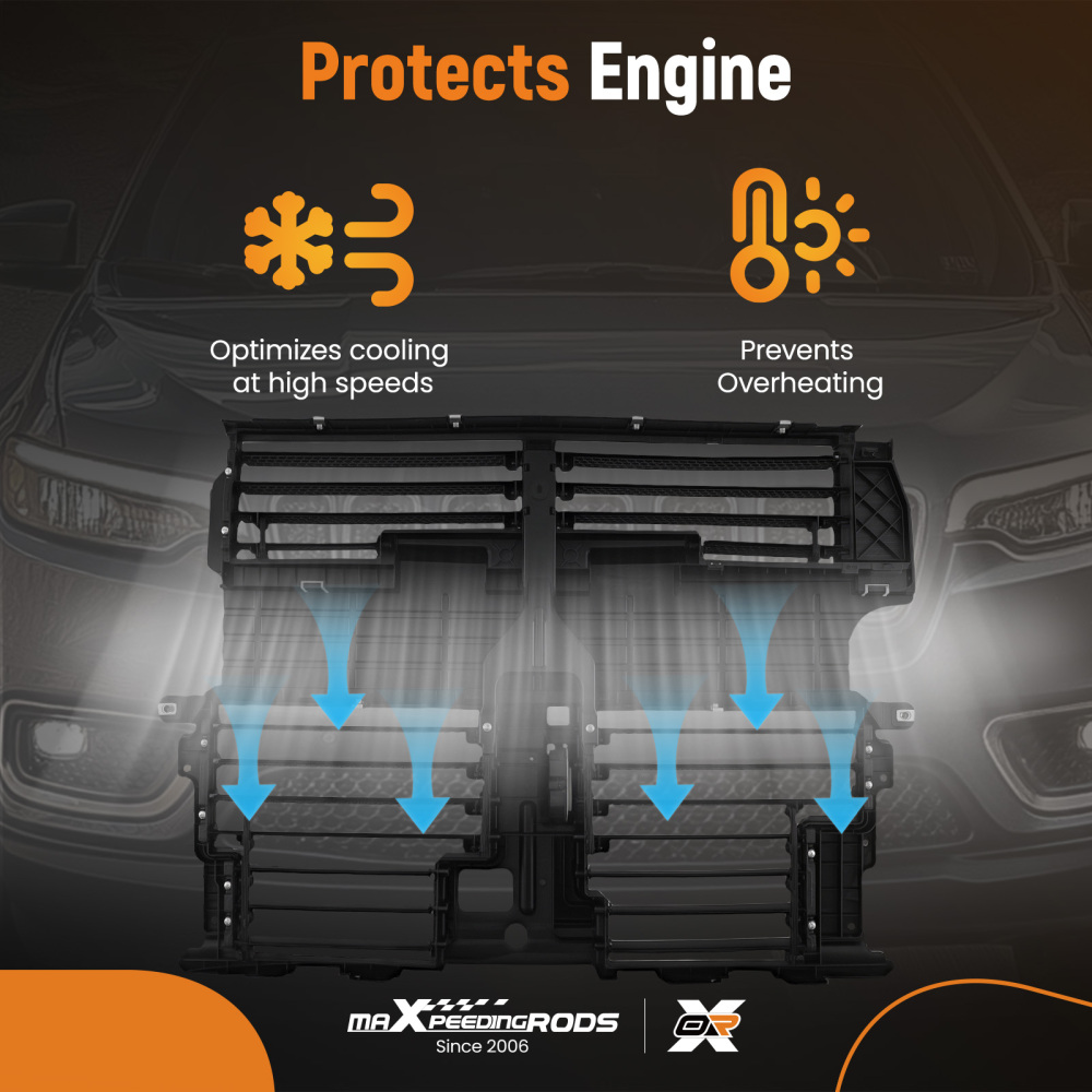 Active Air Control compatible for Ford Edge Sport 2.7L 2015-2018 FO1206106 with Motor