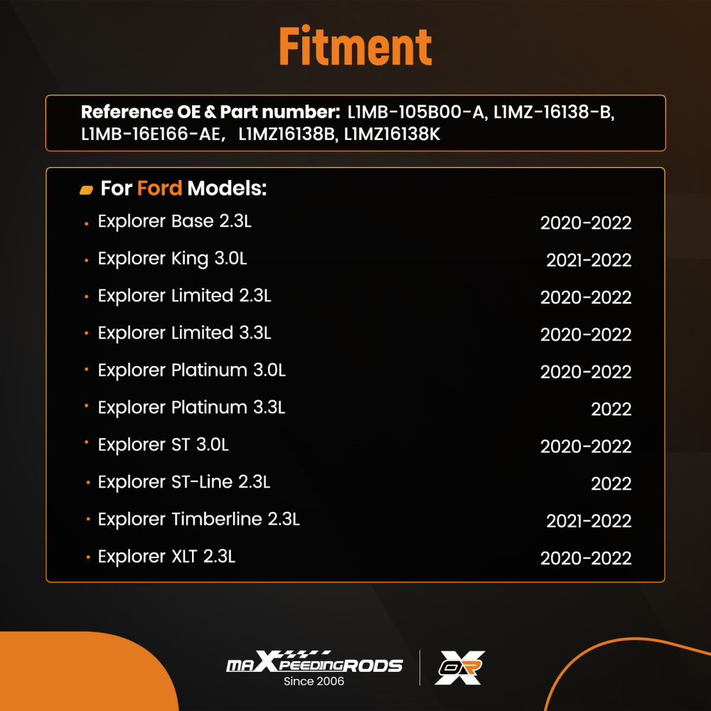 Active Assembly compatible for Ford Explorer Timberline/ST-Line 2.3L 21-22 L1MZ16138K