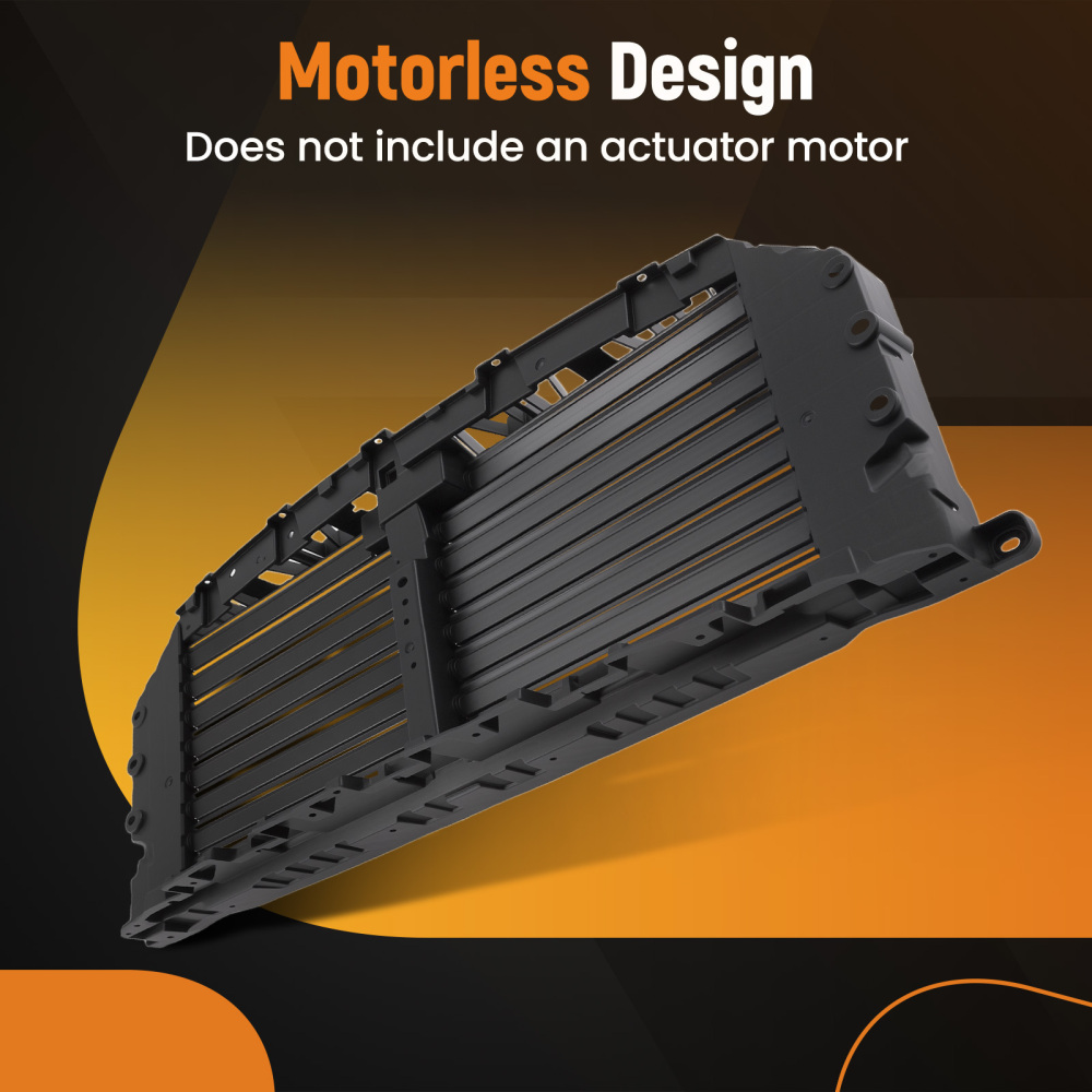 Black Radiator Control Shutter compatible for Ford F-150 2021-2023 ML3Z8475C Direct Fit