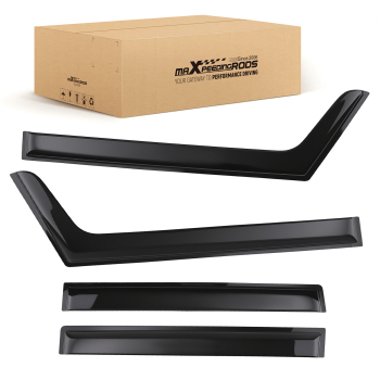 Weather Shields compatible for Suzuki Jimny 2018-2024 Rain Guards Black Tinted Acrylic