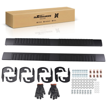 6in Wide Running Boards compatible for Ford F-150 Super Crew Cab 2004-2014 Aluminum