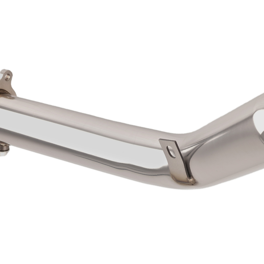 3 Chrome Exhaust Kit compatible for Audi AllRoad A4 B8 2.0T 2009-2016 Performance Steel