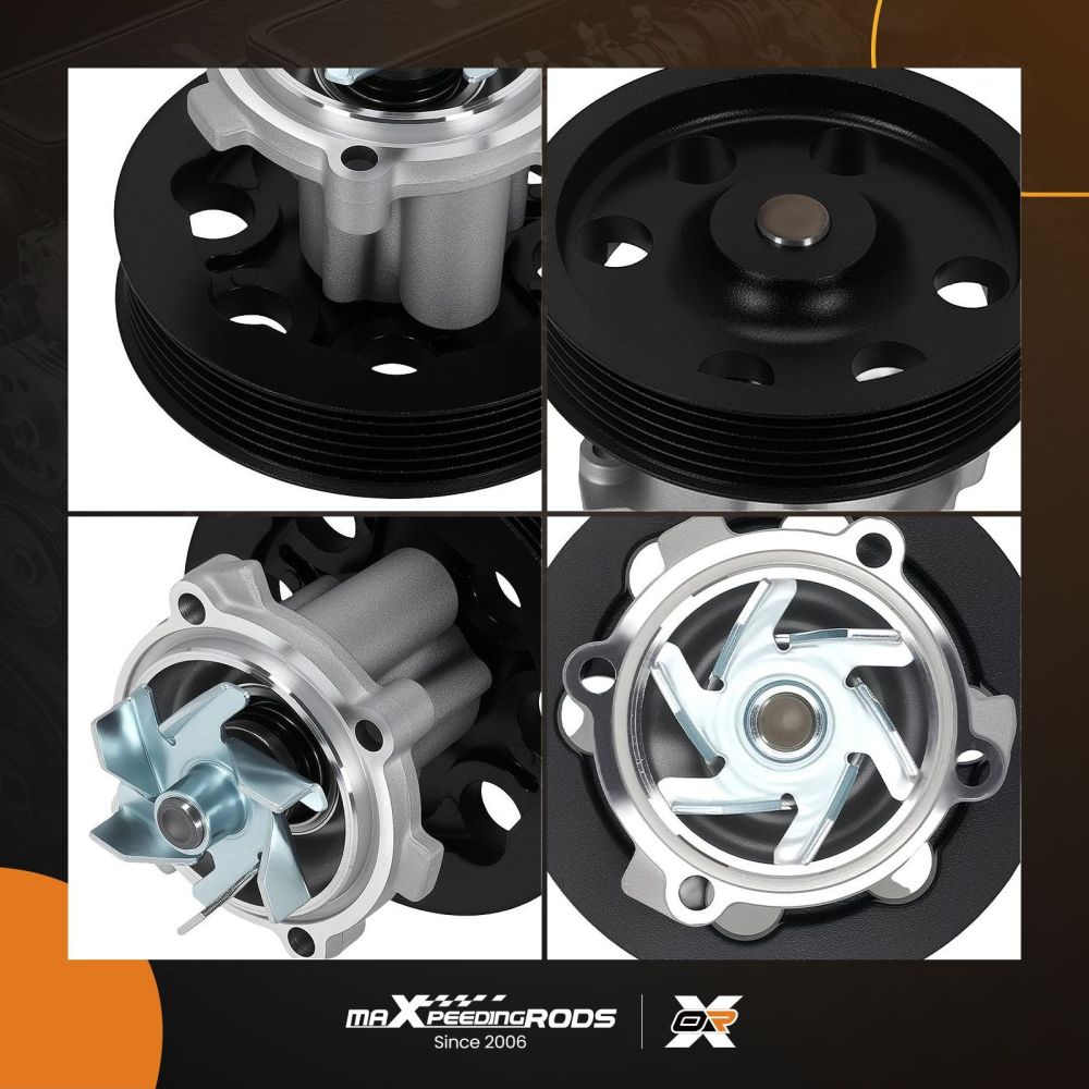 Engine Water Pump compatible for Alfa Romeo Mito compatible for Fiat 500 500C 1.3L 2008-2021 1201.L9