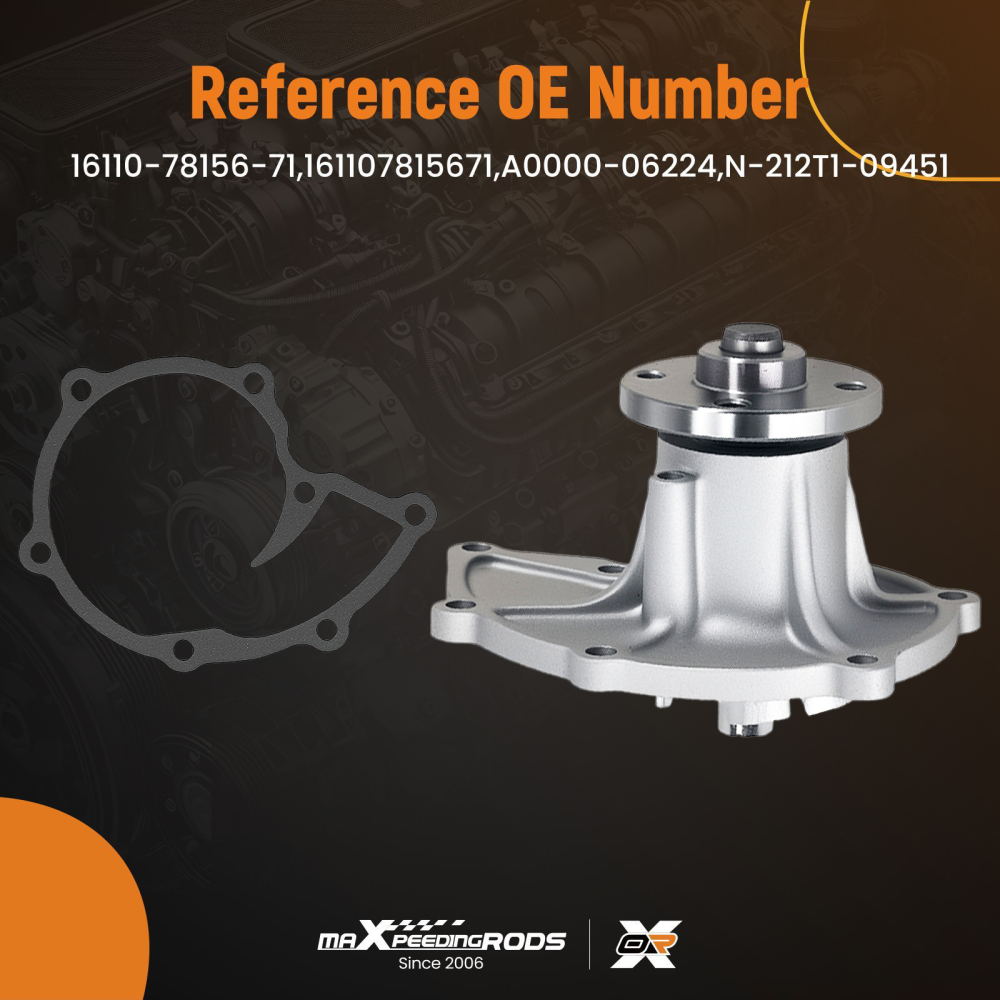 Cooling Water Pump Assembly compatible for Toyota Forklift 7FG/8FG A000006224