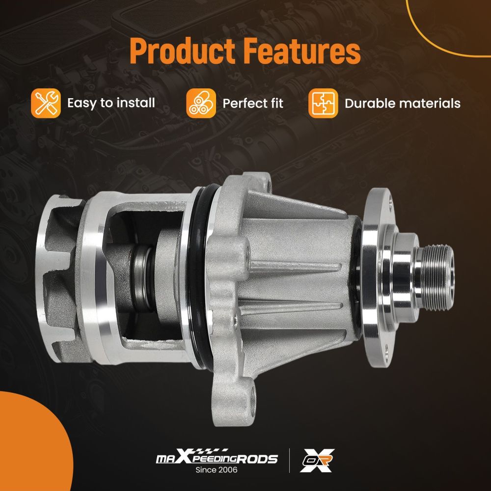 Coolant Water Pump Assembly compatible for BMW 318i 318is E36 1991-1999 AW9275 1734595