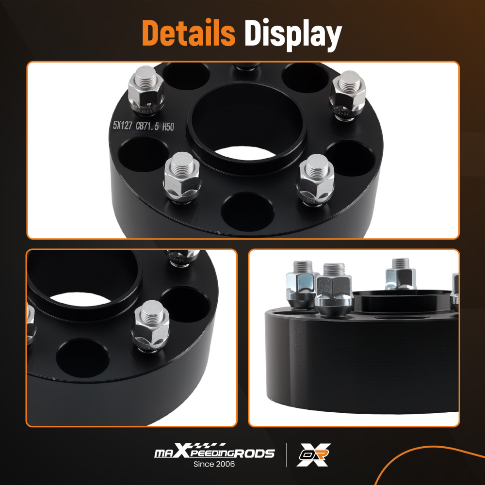 4PC 2 inch Spacers compatible for Jeep Grand Cherokee WJ WK Commander XK 5x127mm 71.5mm