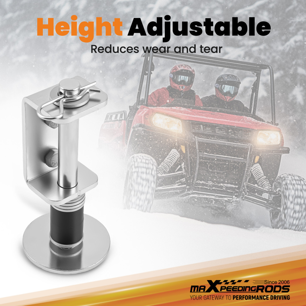 1 PAIR ATV Plow Mount compatible for Arctic Cat 400 500 650 700 2002-2014 Steel Zinc Plated