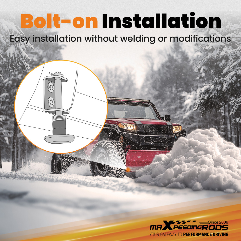 1 PAIR ATV Plow Mount compatible for Arctic Cat 400 500 650 700 2002-2014 Steel Zinc Plated