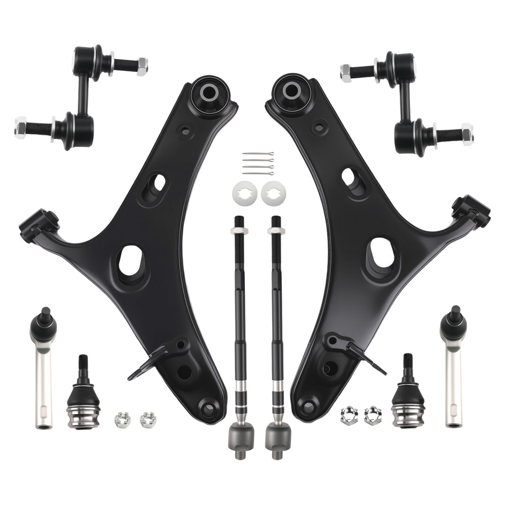 8x Front Lower Left Right Control Arm Sway Bar End Link compatible for Forester 2014-2018