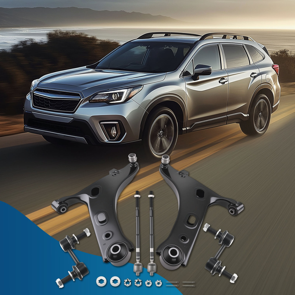 8x Front Lower Left Right Control Arm Sway Bar End Link compatible for Forester 2014-2018