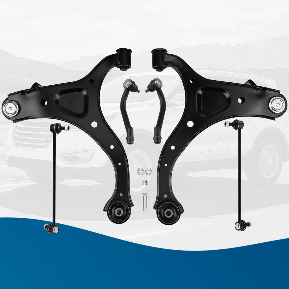 6x Front Lower Control Arm + Sway Bar End Link For Santa Fe Sorento 10 11 12 13