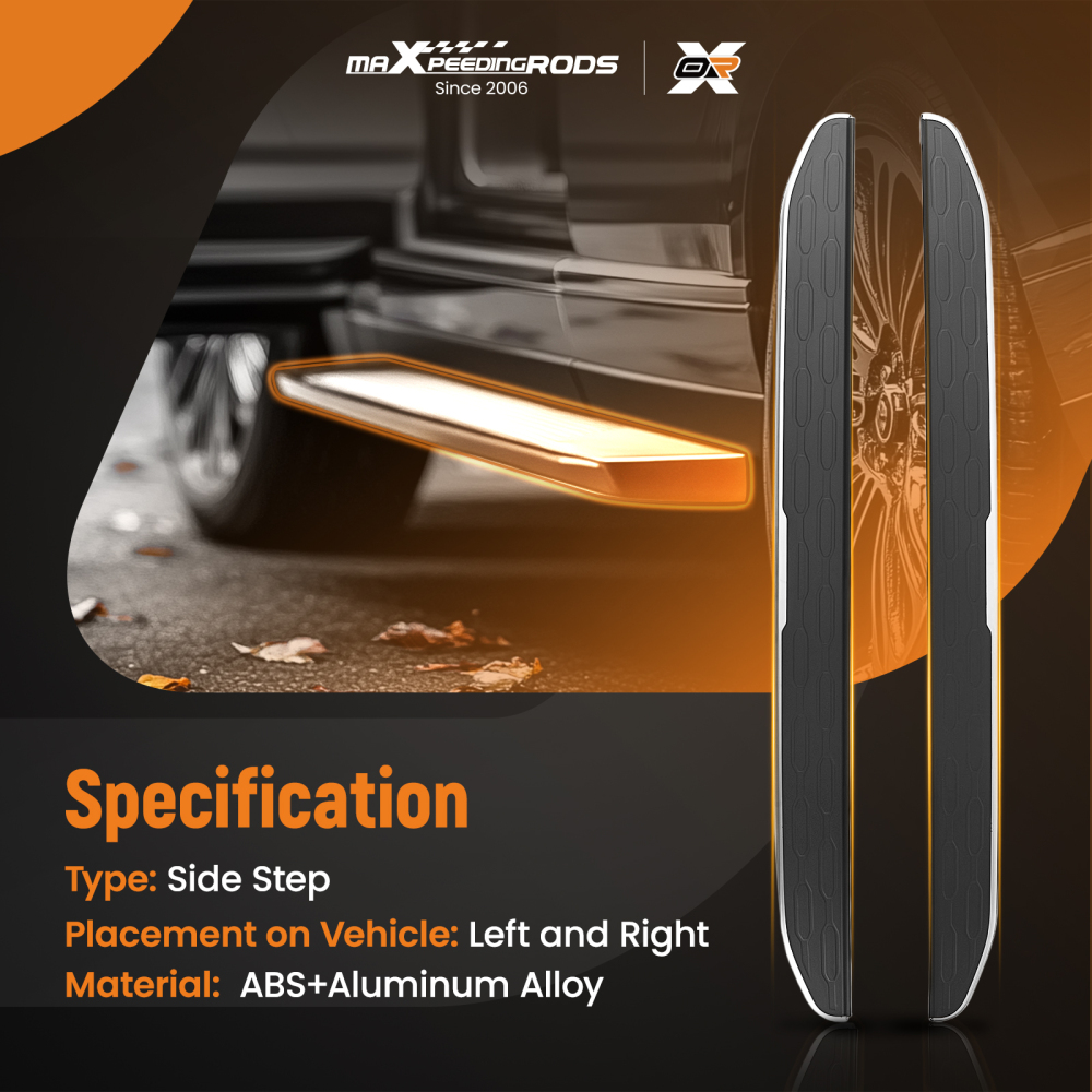 Running Board Side Steps compatible for Land Rover Discovery Sport L550 14+ Complete Kit