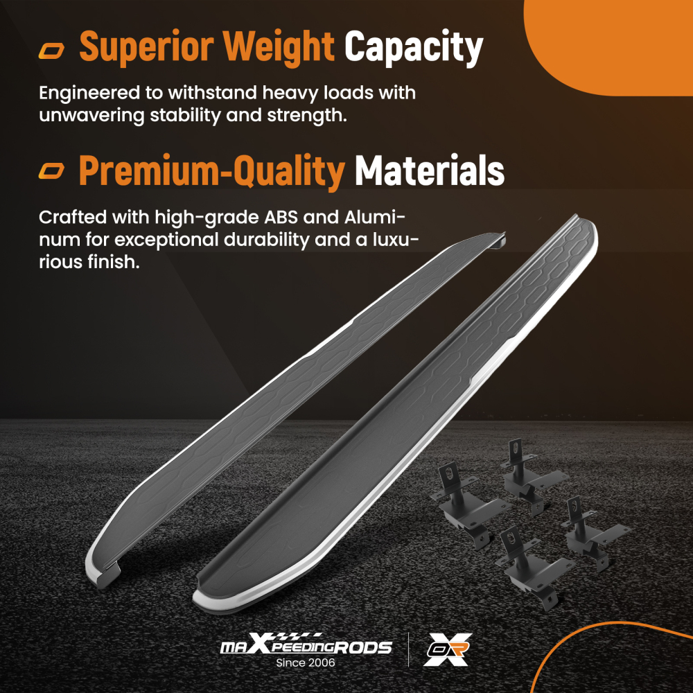 Running Board Side Steps compatible for Land Rover Discovery Sport L550 14+ Complete Kit