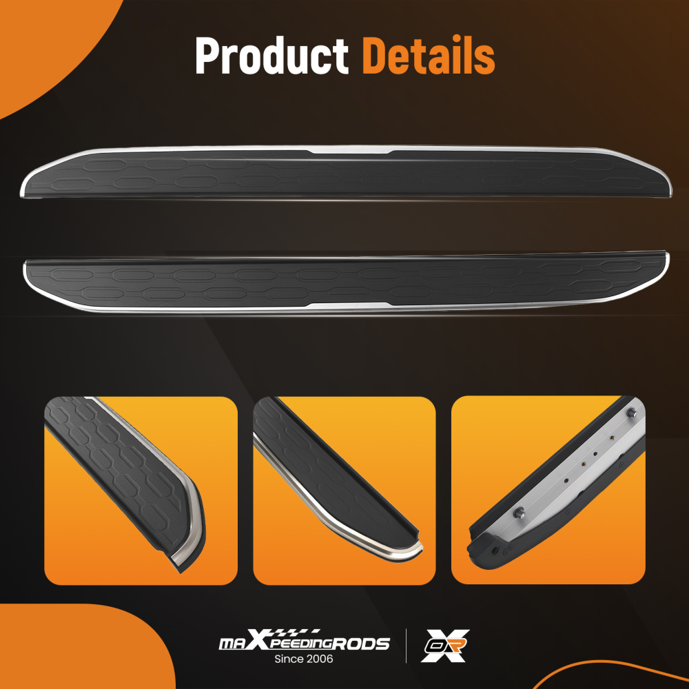 Running Board Side Steps compatible for Land Rover Discovery Sport L550 14+ Complete Kit