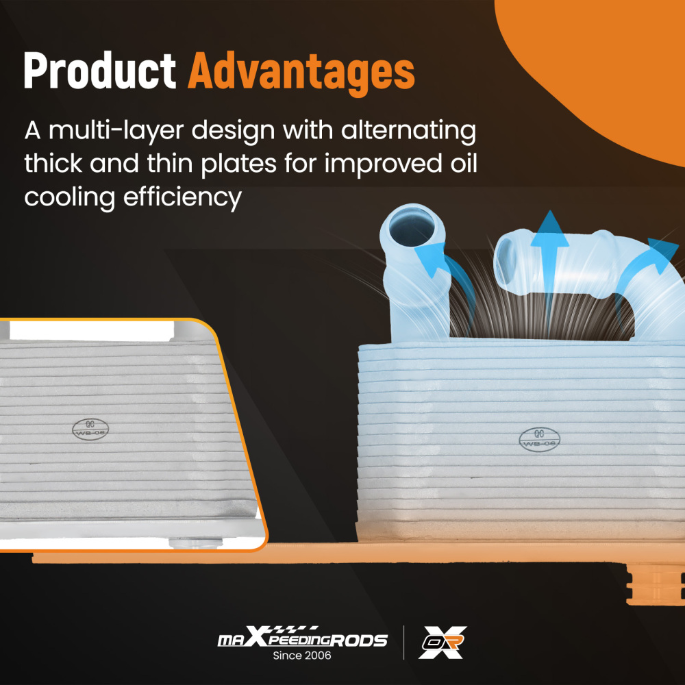 Engine Oil Cooler compatible for Ford Transit Custom V362 2.0 EcoBlue 2015-2023 GK2Q6A642AB