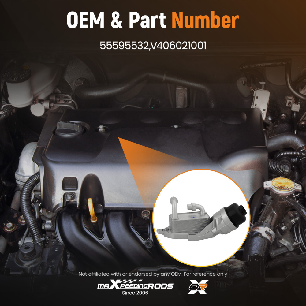 Engine Oil Cooler compatible for Opel Insignia A G09 2.0 CDTI Estate 2008-2017 55595532