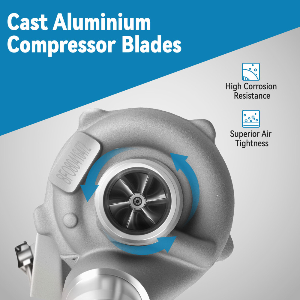 BFO K03-0469 Left Turbocharger compatible for Ford F-150 3.5L EcoBoost 2013-16 53039880469