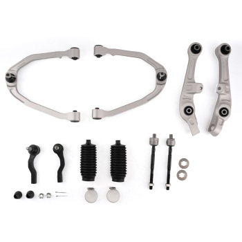 10x Front LowerUpper Control Arms Tie Rods compatible for Nissan 350Z 2003-2009 RWD 2WD