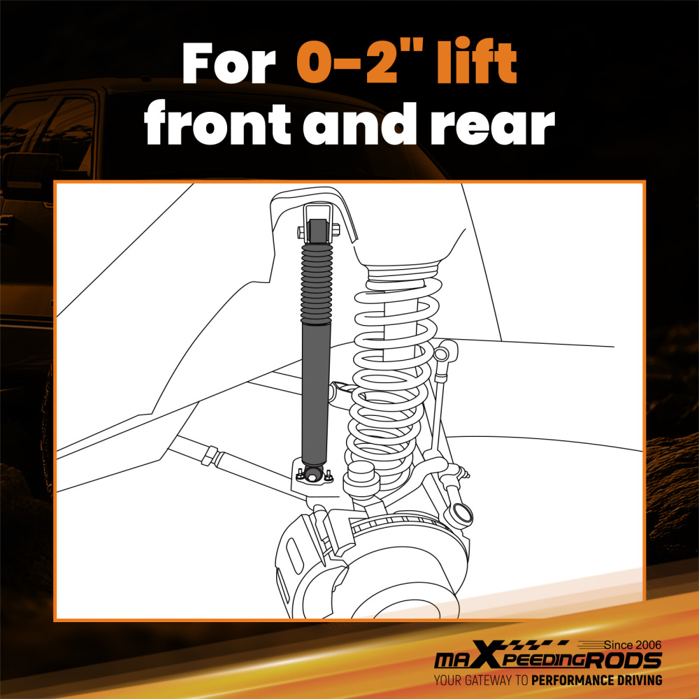 Front + Rear 2 Lift Foam Cell Shock Absorbers compatible for Holden Rodeo R7 R9 RA 96-2008