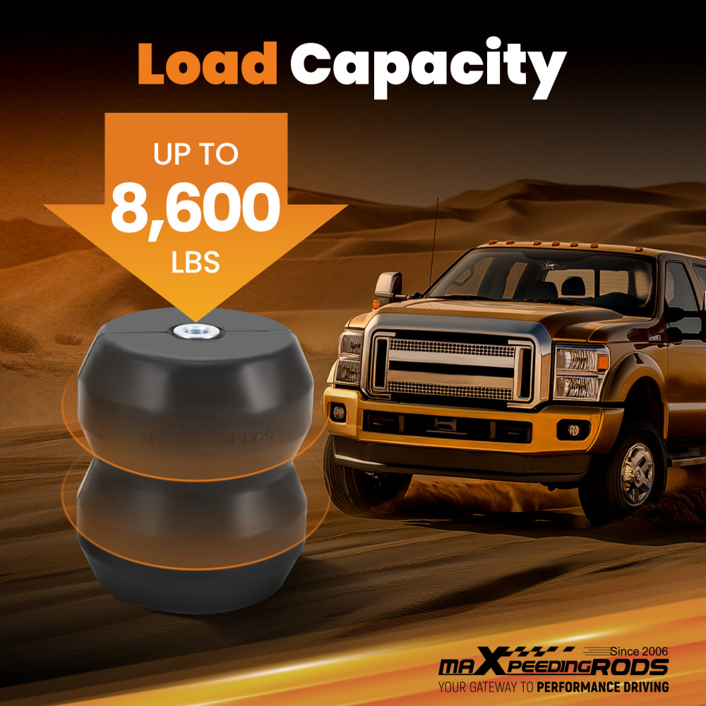 Suspension Rubber Helper Spring Kit compatible for Ford F-350 Super Duty 2017-2025