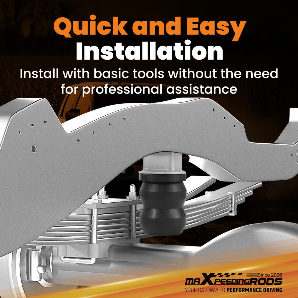 Suspension Rubber Helper Spring Kit compatible for Ford F-350 Super Duty 2017-2025