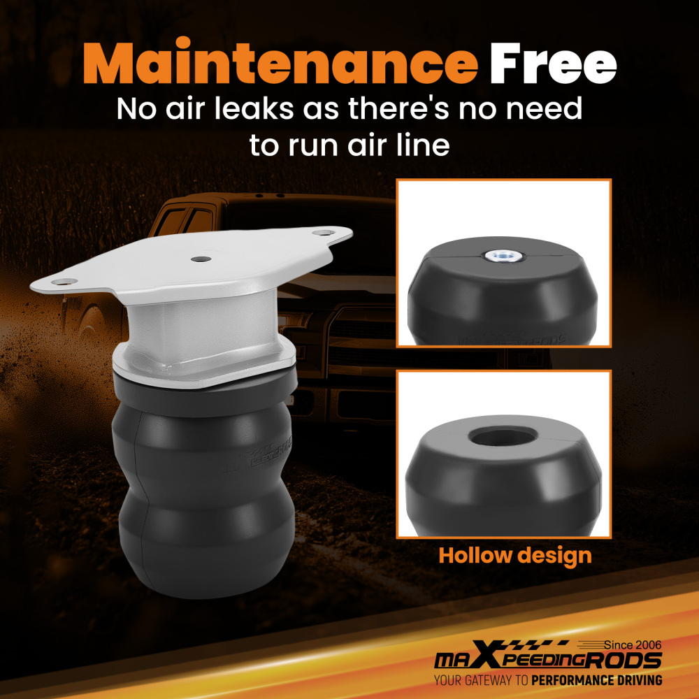 Suspension Rubber Helper Spring Kit compatible for Ford F-350 Super Duty 2017-2025