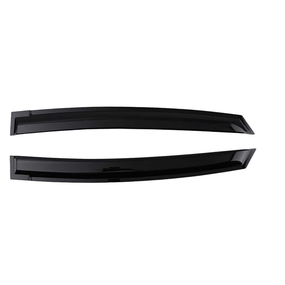Exterior Wind Deflectors Rain Guards compatible for Toyota Prius MK3 2010-2015 Black Tinted