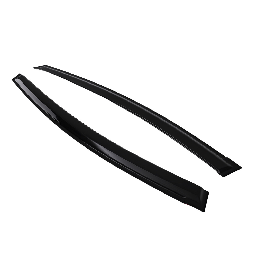 Exterior Wind Deflectors Rain Guards compatible for Toyota Prius MK3 2010-2015 Black Tinted