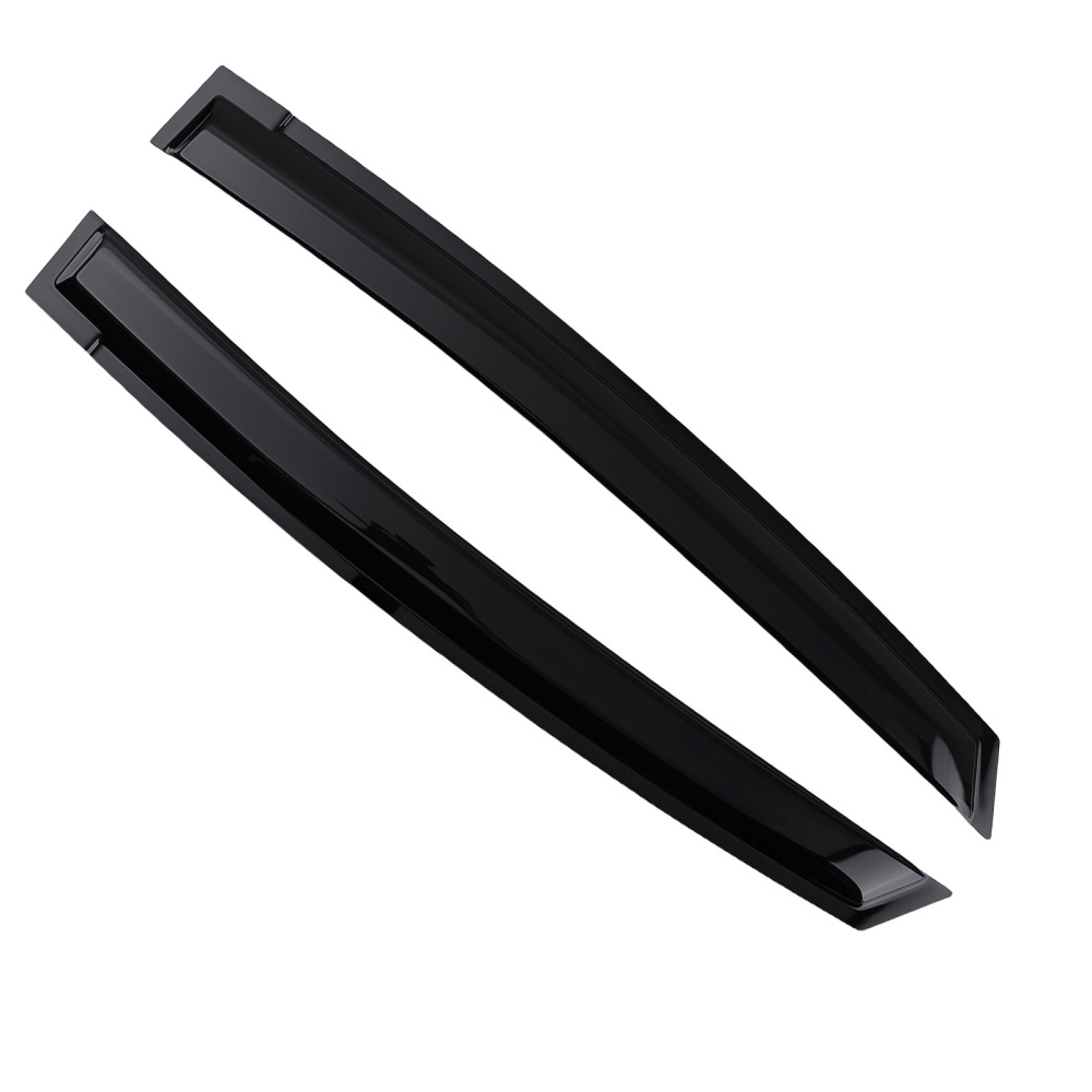 Exterior Wind Deflectors Rain Guards compatible for Toyota Prius MK3 2010-2015 Black Tinted