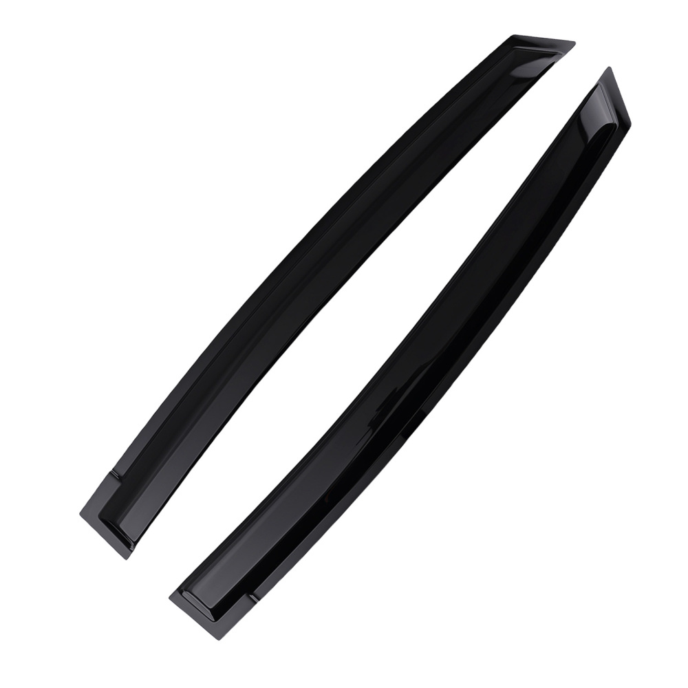 Exterior Wind Deflectors Rain Guards compatible for Toyota Prius MK3 2010-2015 Black Tinted