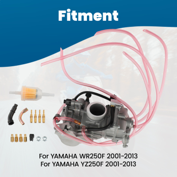 Carburetor Carburettor compatible for Yamaha WR250F YZ250F 2001-2013 2005 2009 Fuel Filter