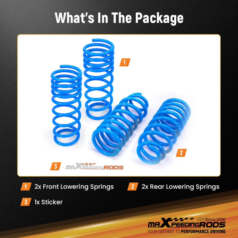 MaXpeedingrods Lowering Springs Drops 2 compatible for Honda Accord 08-12 compatible for Acura TSX 10-14