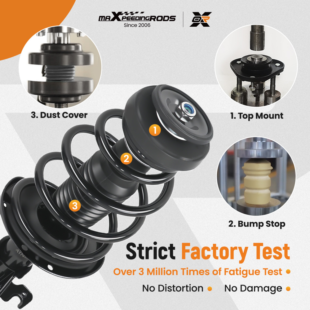 FrontRear Quick Complete Struts compatible for Chevrolet Camaro SS V8 2013-2015